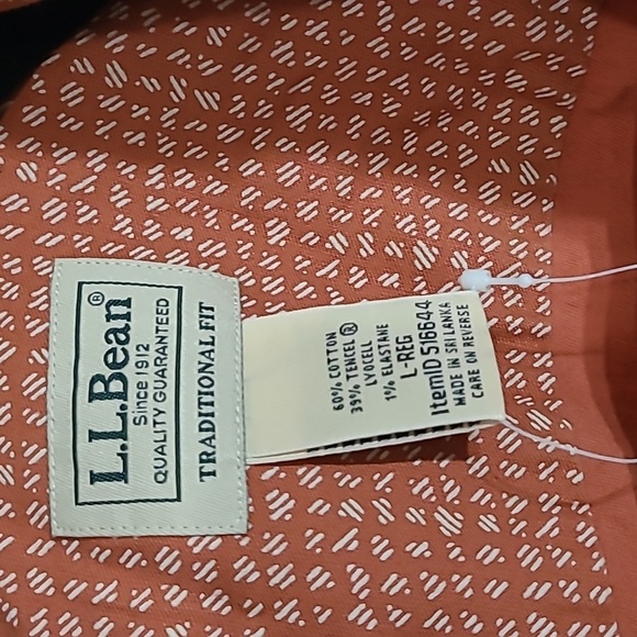 L.L.Bean Men's Lakewashed Camp Shirt Size Large Traditional Fit - Picture 2 of 4
